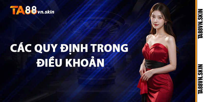 Điều khoản TA88 – Nền tảng vững chắc, trải nghiệm an toàn 2 Các quy định trong Điều khoản